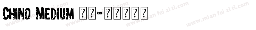 Chino Medium 字体字体转换